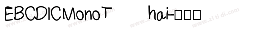 EBCDIC Mono Thai字体转换